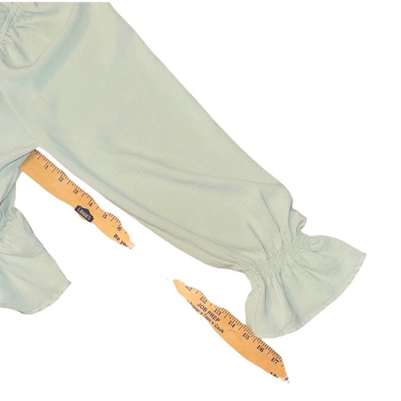 Altar'd State Cream Puff Sleeve Crop Blouse - Picture 5 of 5